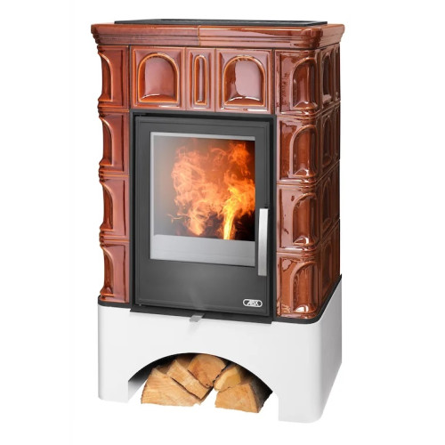 Kachlová kamna ABX Britania s výměníkem, hnědá